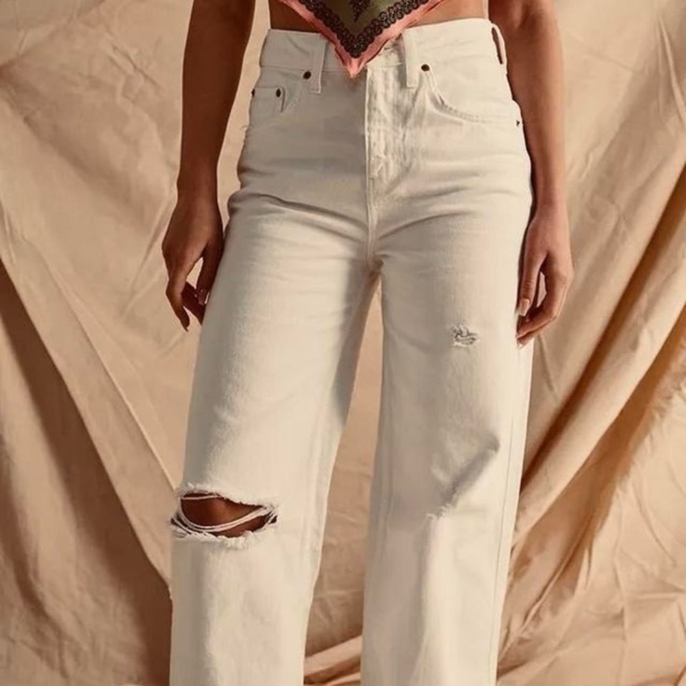 Hollister Vintage Boyfriend Jeans - White